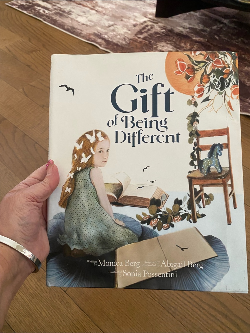 The Gift of Being Different by Monica Berg - Illustrated Hardcover (Cream/Blue)